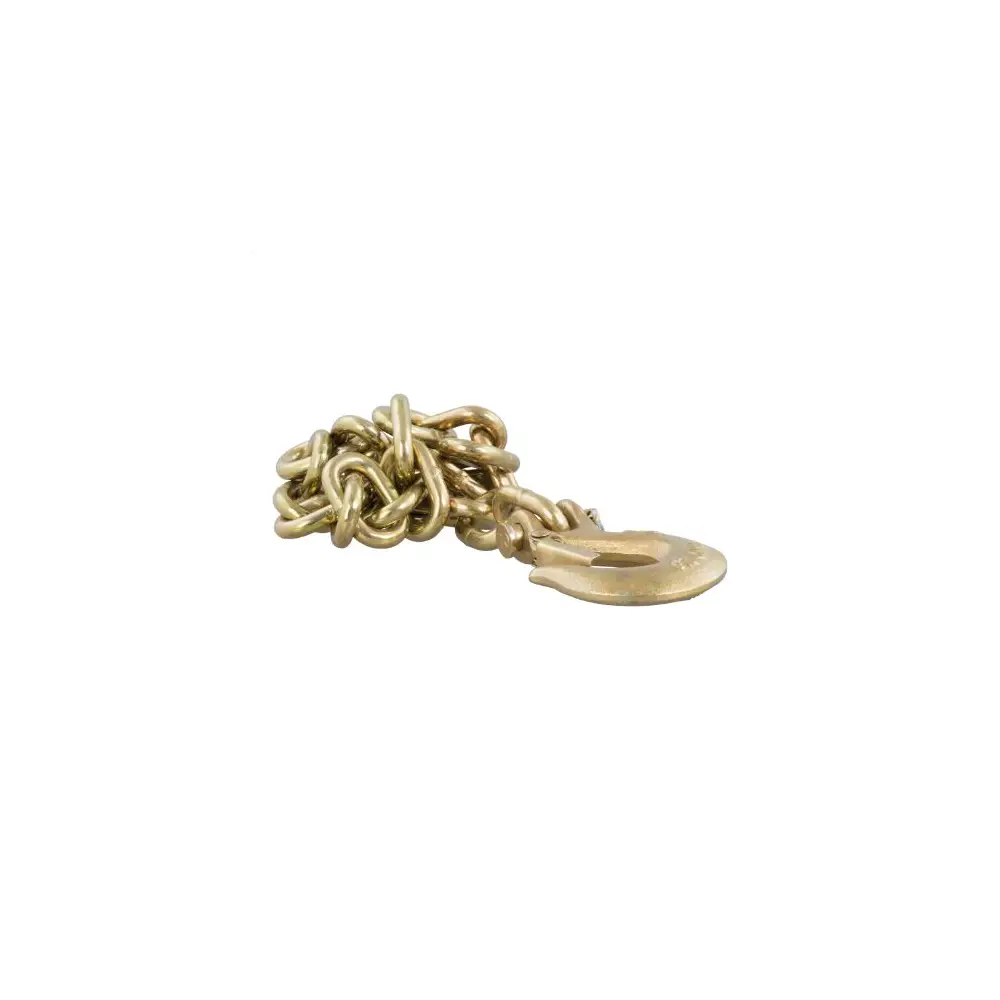 35" Safety Chain with 1 Clevis Hook (18,800 lbs, Yellow Zinc) - CUR80304